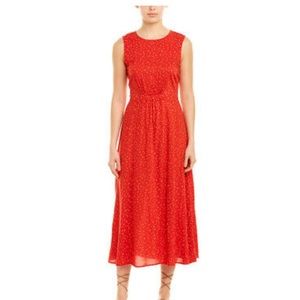 NWT Red cutout midi dress sz medium Nordstrom